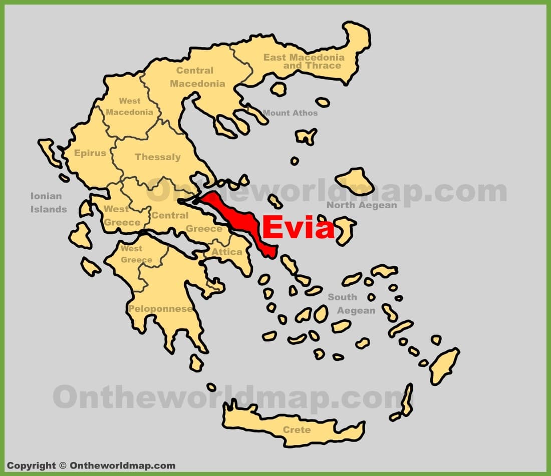Evvia within Greece