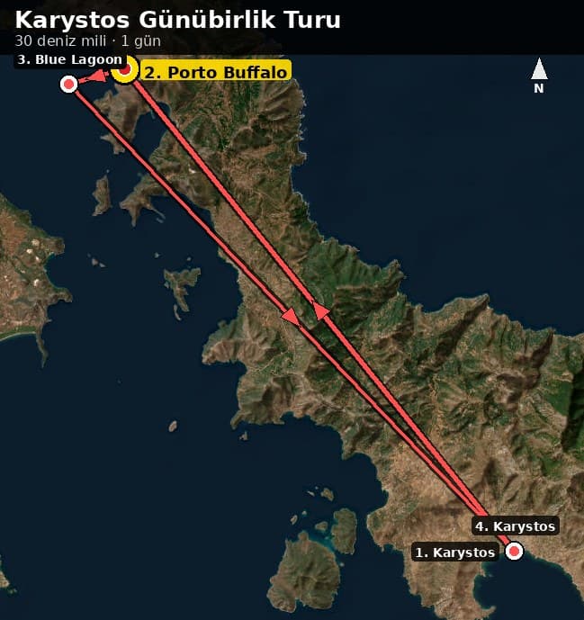 1 Günlük — Karystos'tan Porto Buffalo