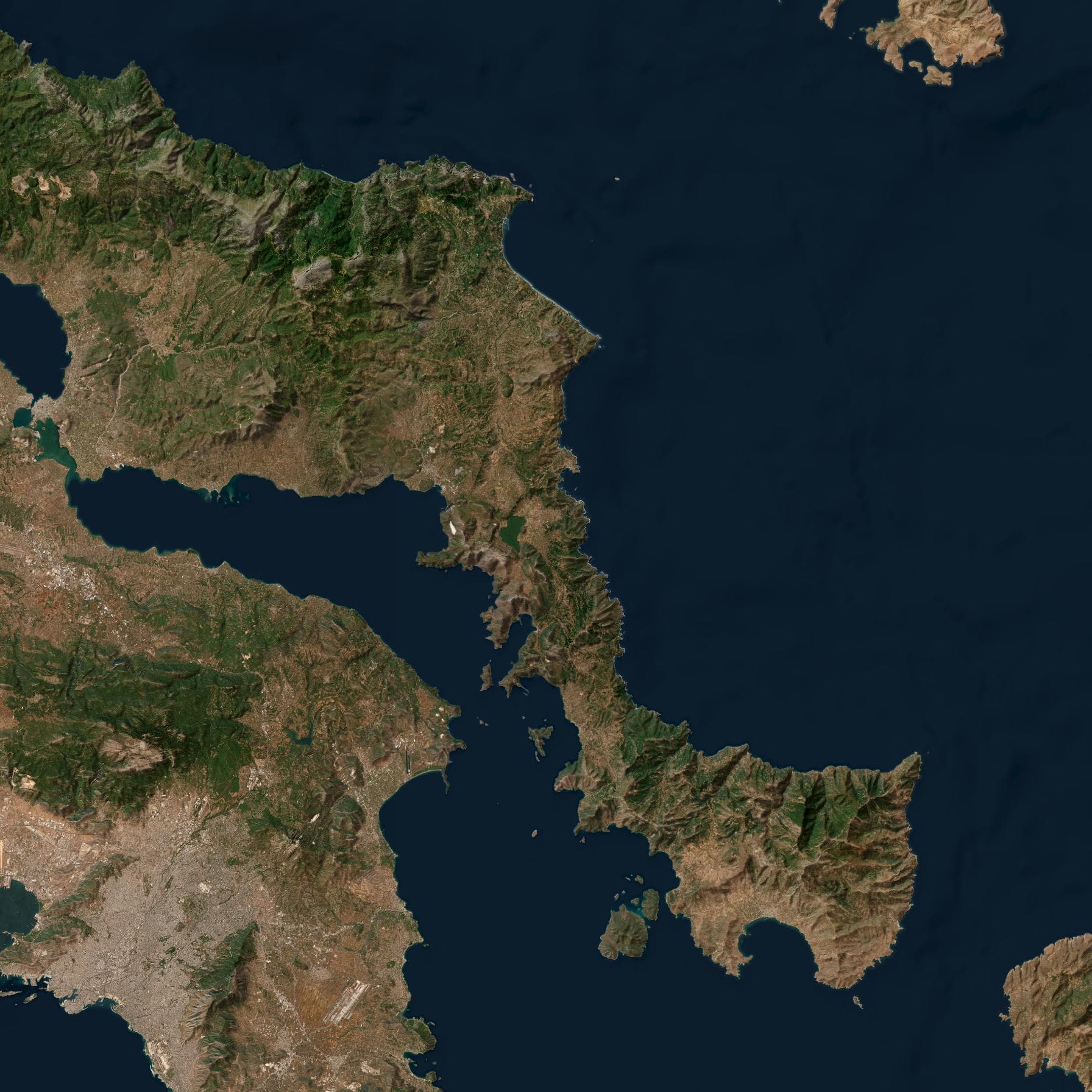 Attica region wide satellite